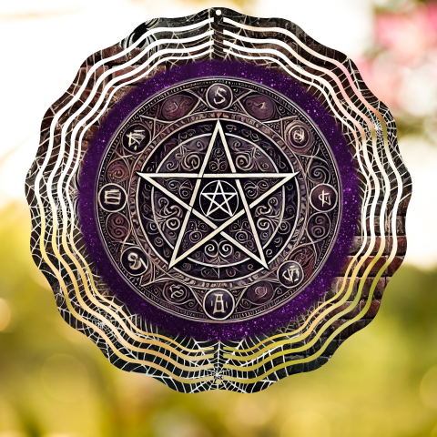 Pentagram Wind Spinner