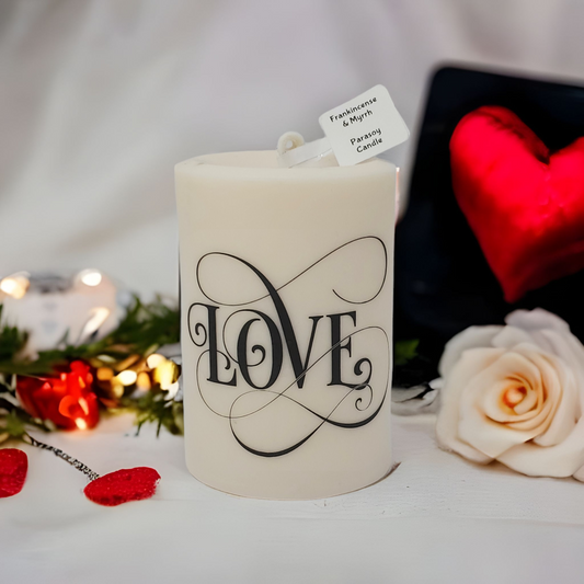 Love Graphic Candle