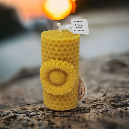 Honeycomb Sunflower Candle