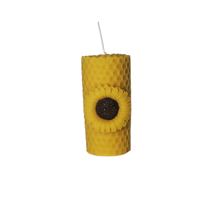 Honeycomb Sunflower Candle