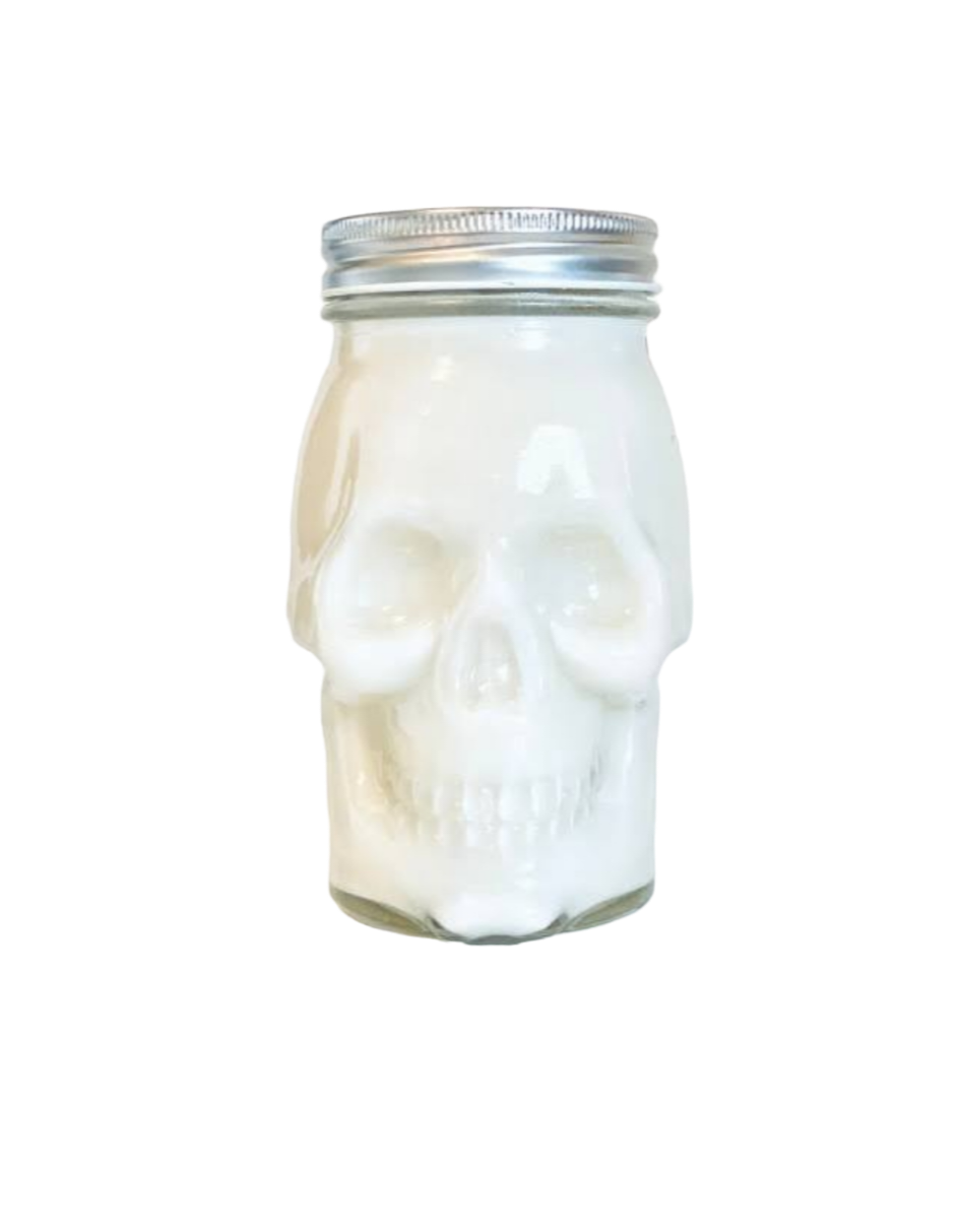 Skull Mason Jar Candles