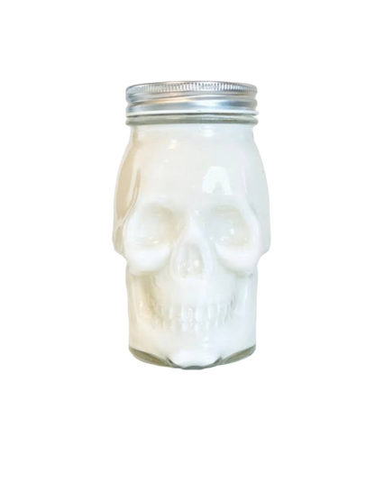 Skull Mason Jar Candles