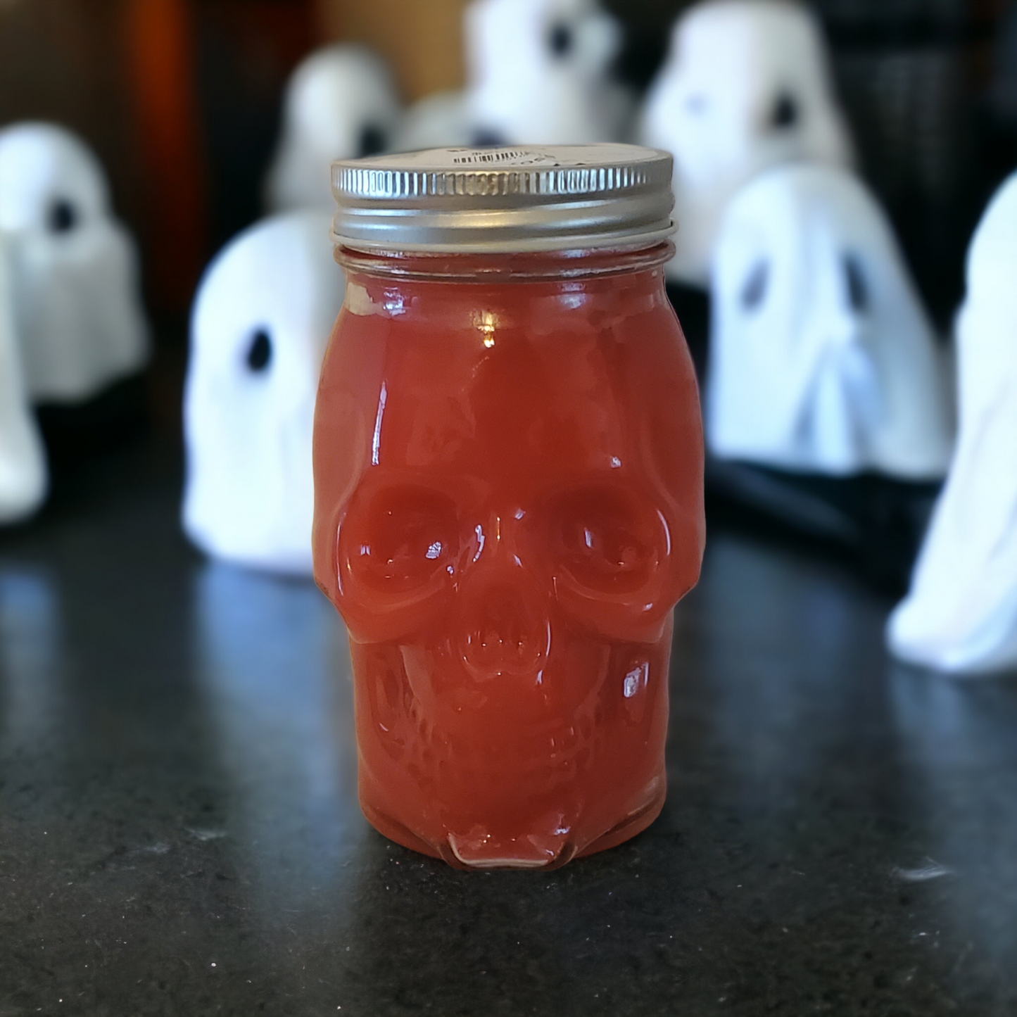 Skull Mason Jar Candles