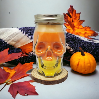 Skull Mason Jar Candles