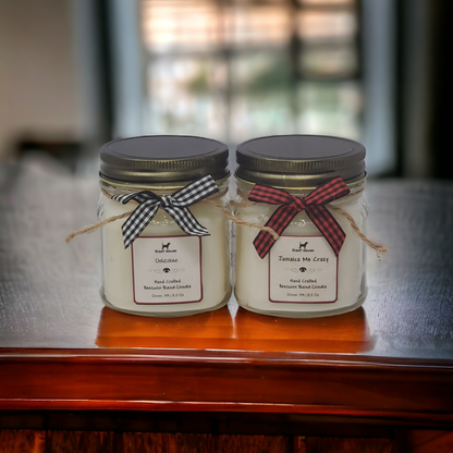 8 oz Square Mason Jar Candles