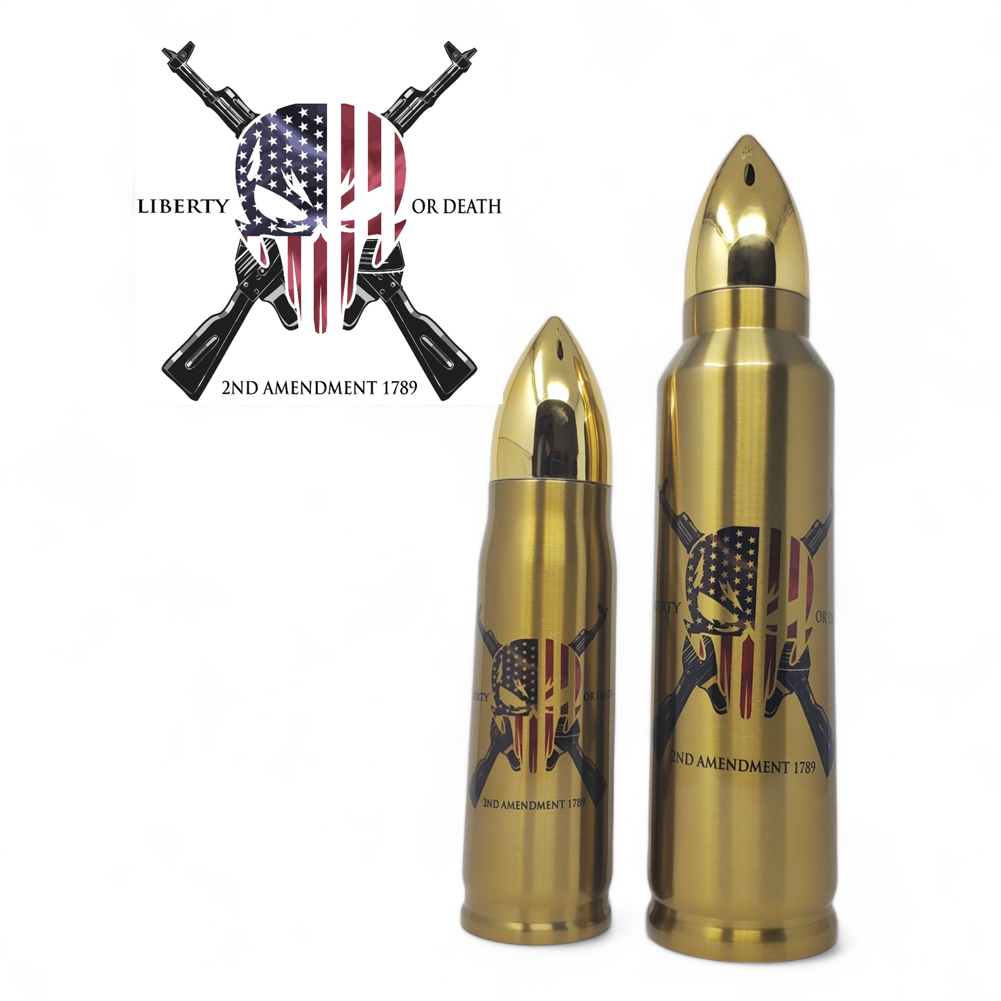 Liberty Or Death Bullet Thermos