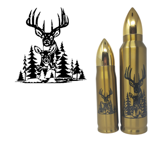 Deer Family Bullet Thermos