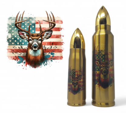 Buck Flag Color Splash Bullet Thermos