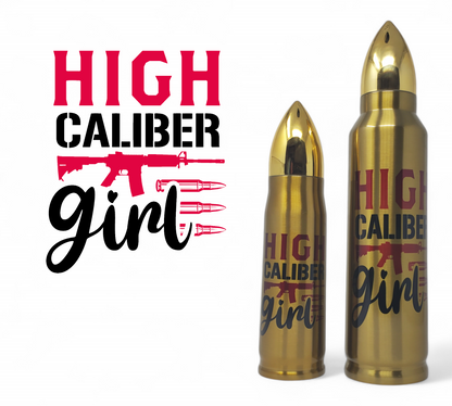 High Caliber Girl Bullet Thermos