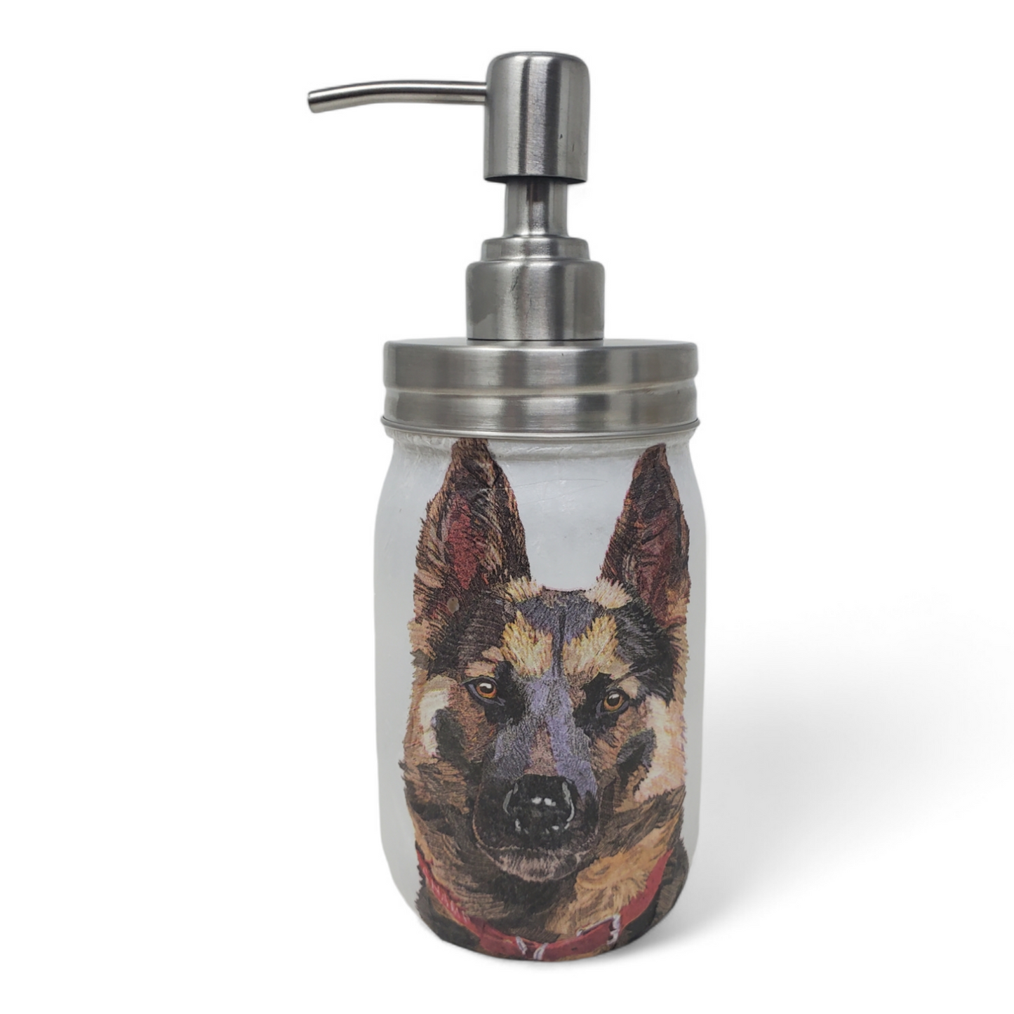 German Shepherd Mason Jar