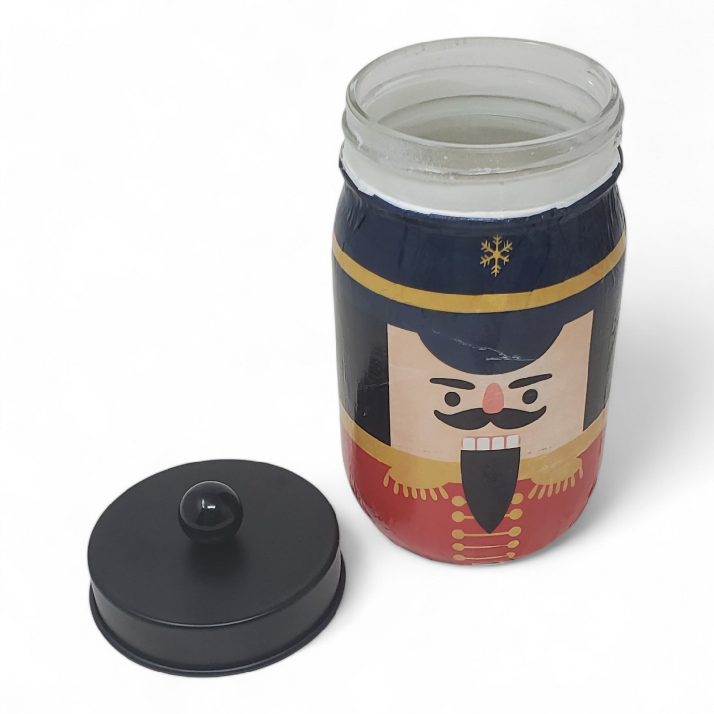 Nutcracker Mason Jar