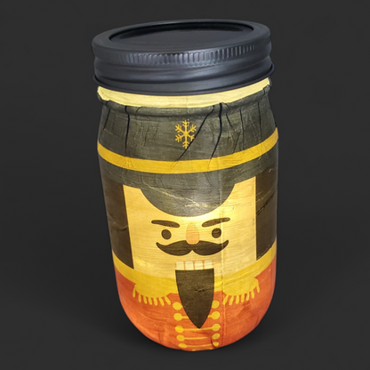 Nutcracker Mason Jar