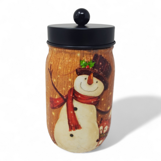 Snowman & Fox Mason Jar