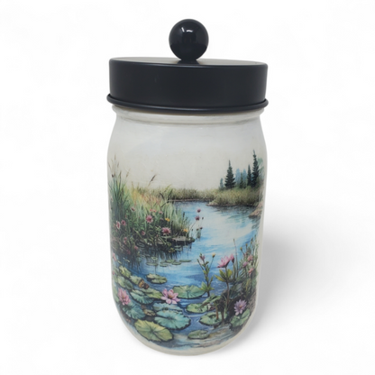 Serene Pond Mason Jar