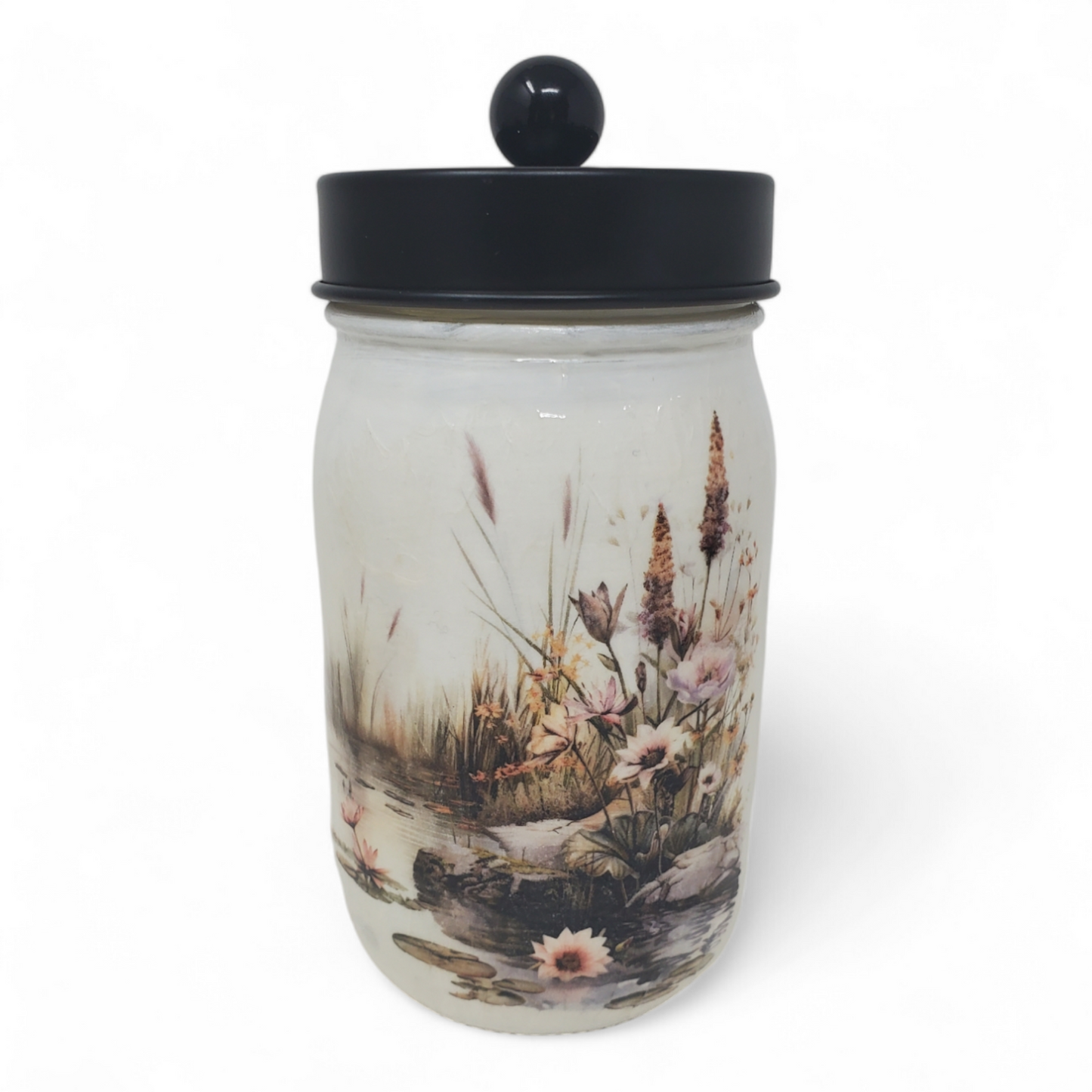 Serene Pond Mason Jar