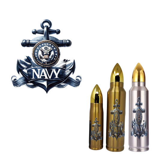 Navy Anchor Bullet Thermos