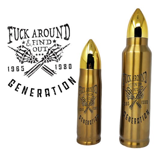 FAFO Gen X Bullet Thermos Tumbler