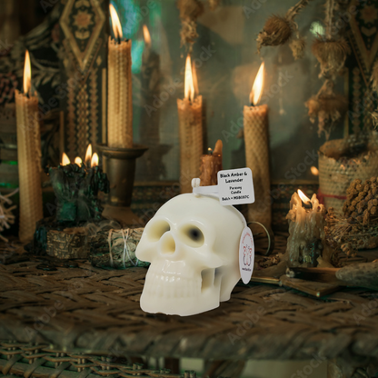 Bleeding Skull Candles