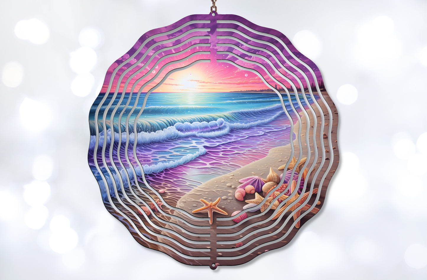 Pastel Beach Wind Spinner