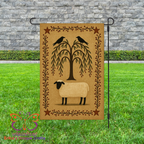 Primitive Sheep Garden Flag
