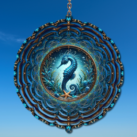 Seahorse Wind Spinner