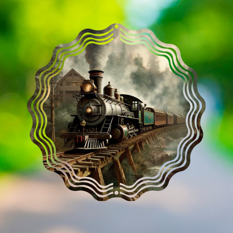 Steam Train Wind Spinner