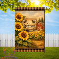 Sunflower Barn Welcome Garden Flag