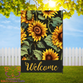 Sunflowers Welcome Garden Flag