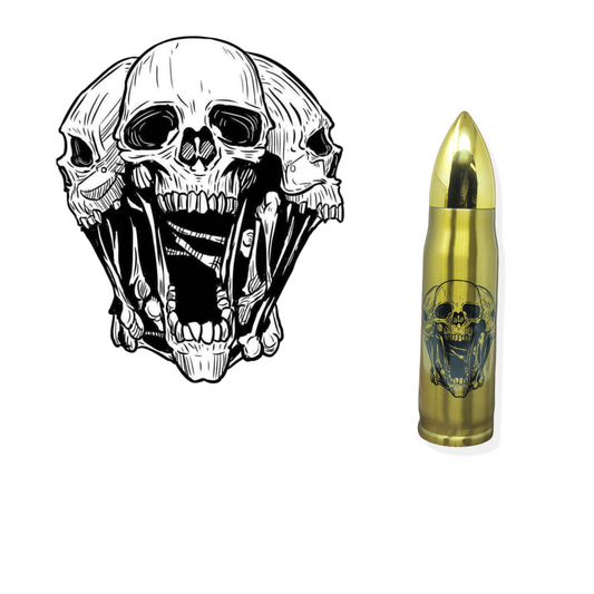 Triple Skull Bullet Thermos