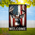 US Flag Buck Garden Flag