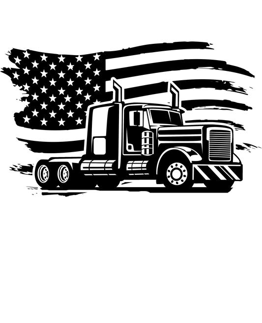 American Truck Driver Bullet Thermos