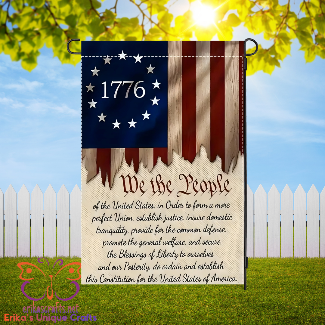 We The People 1776 Garden Flag