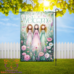Welcome Fairies Garden Flag