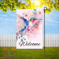 Welcome Hummingbird Garden Flag - Garden Flag