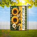 Welcome Sunflowers Garden Flag