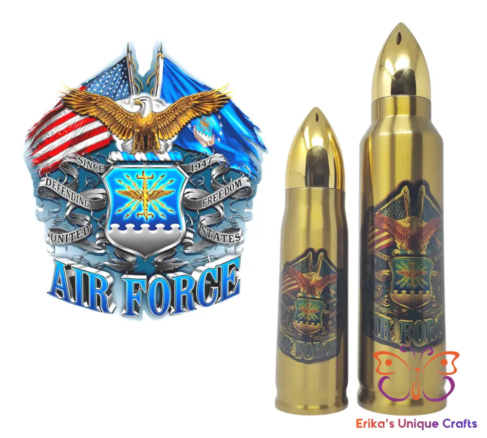 Air Force Badge Bullet Thermos Bullet Thermos