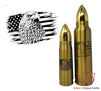 American Eagle and Flag Bullet Thermos Bullet Thermos