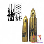 American Gun Flag Bullet Thermos Bullet Thermos