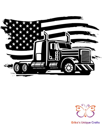 American Truck Driver Bullet Thermos Bullet Thermos