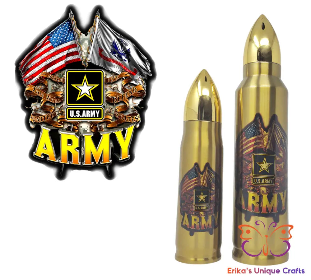 Army Badge Bullet Thermos Bullet Thermos