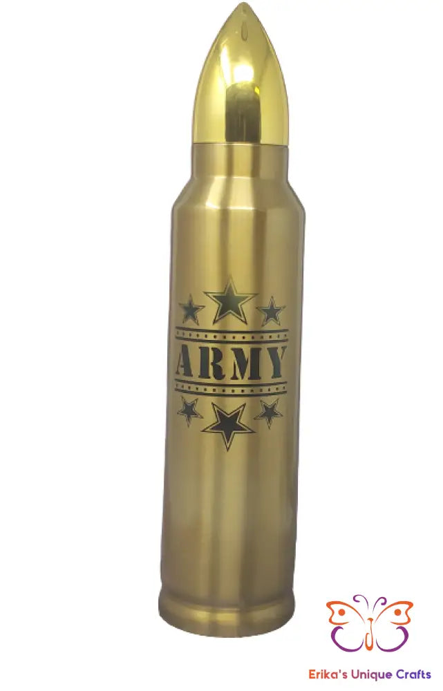 Army Stars Bullet Thermos - Erikas Crafts