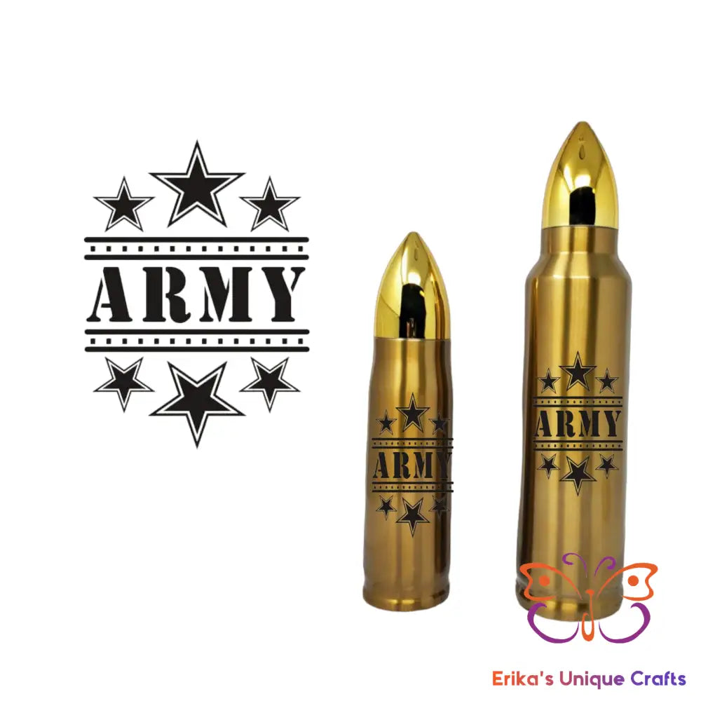 Army Stars Bullet Thermos Bullet Thermos