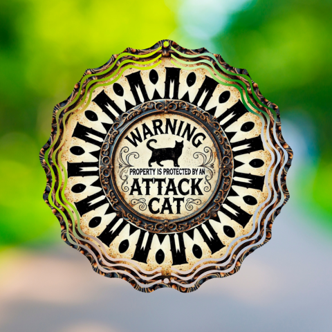 Attack Cat Wind Spinner - Wind Spinner