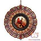 Autumn Cardinals Wind Spinner Wind Spinner