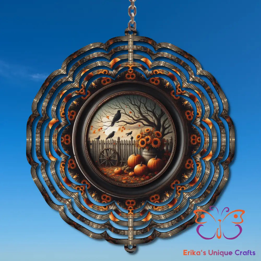 Autumn Crows Wind Spinner Wind Spinner