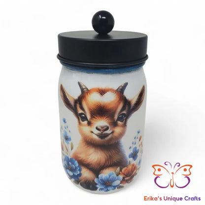 Baby Goat Mason Jar Apothecary Lid Mason Jar