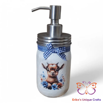 Baby Goat Mason Jar Soap Dispenser Mason Jar