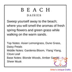 Beach Daisies Wax Melt Jar Wax Melt Jar