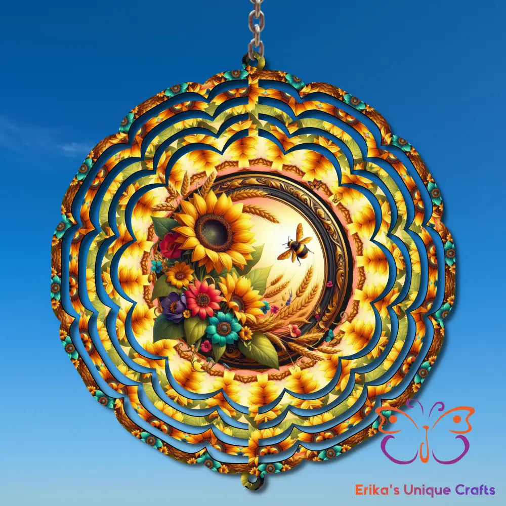 Bee Morning Harvest Wind Spinner Wind Spinner