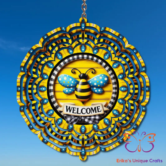 Bee Welcome Wind Spinner Wind Spinner